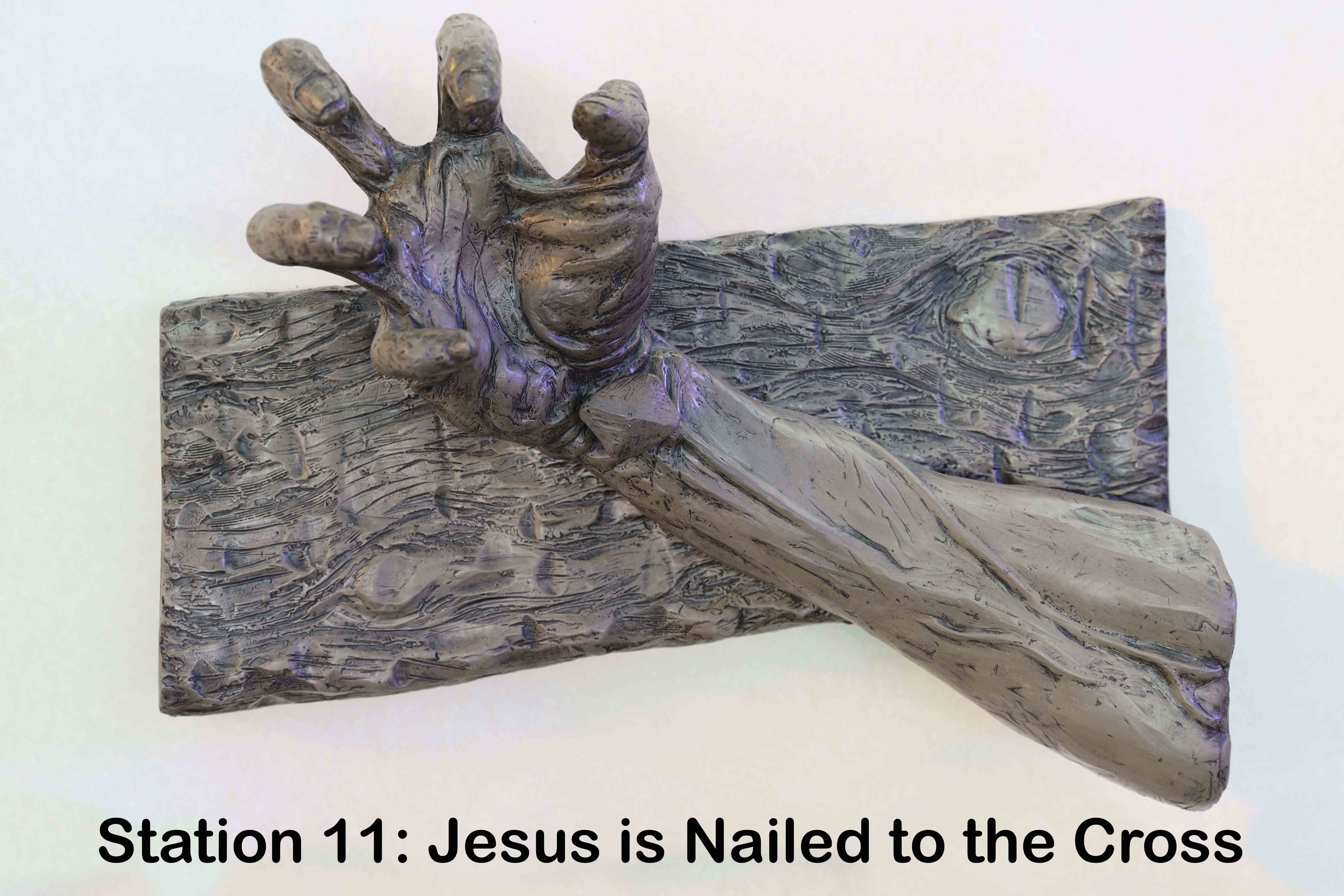Mark 15:25-32: And it was the third hour, when they crucified him.
 26 And the inscription of the charge against him read, ‘The King of the Jews.’
 27 And with him they crucified two robbers, one on his right and one on his left.
 28 
 29 And those who passed by derided him, wagging their heads, and saying, ‘Aha! You who would destroy the temple and build it in three days,
 30 save yourself, and come down from the cross!’
 31 So also the chief priests mocked him to one another with the scribes, saying, ‘He saved others; he cannot save himself.
 32 Let the Christ, the King of Israel, come down now from the cross, that we may see and believe.’ Those who were crucified with him also reviled him.

