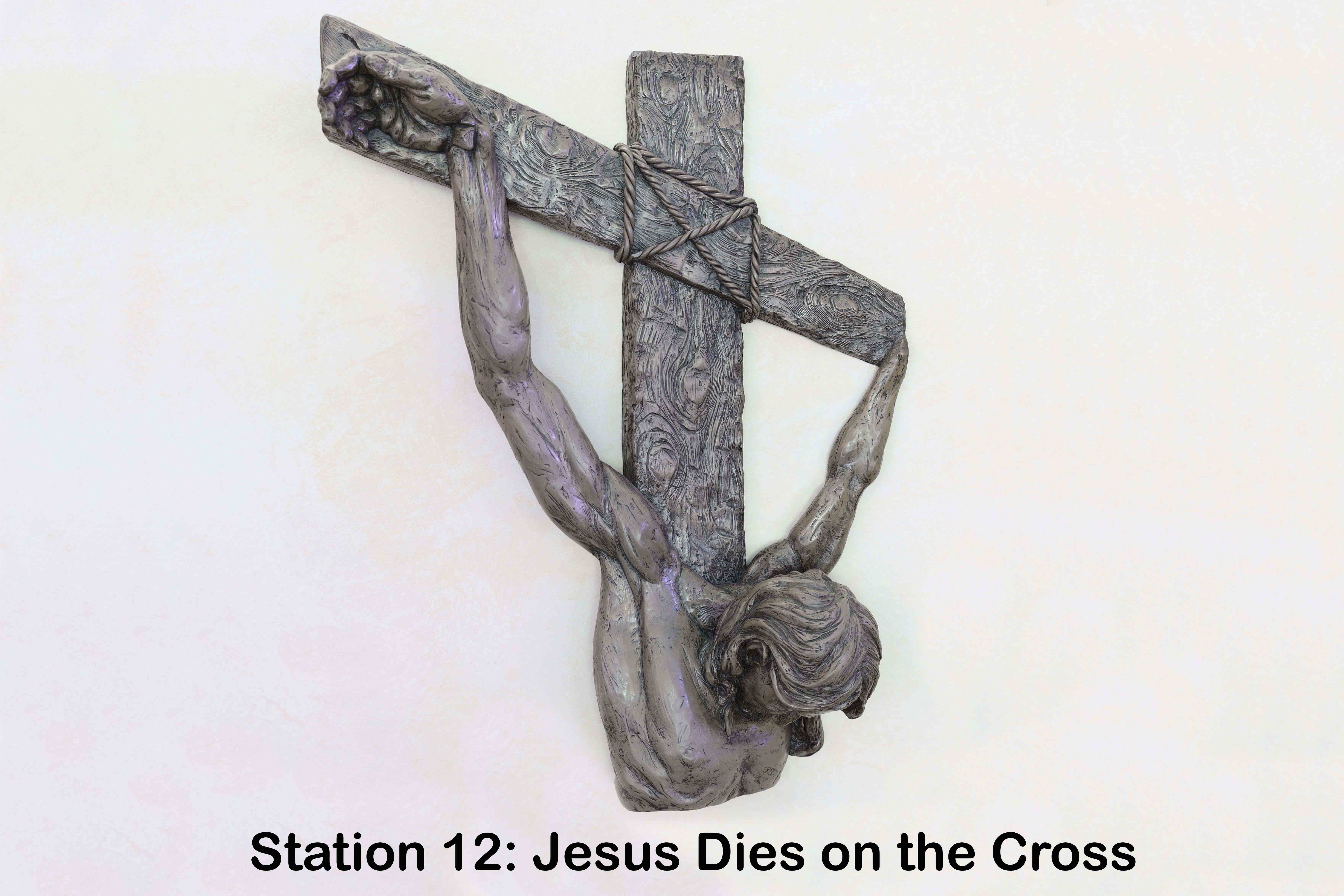 Mark 15:33-39: And when the sixth hour had come, there was darkness over the whole land until the ninth hour.
 34 And at the ninth hour Jesus cried with a loud voice, ‘Eloi, Eloi, lama sabachthani?’ which means, ‘My God, my God, why hast thou forsaken me?’
 35 And some of the bystanders hearing it said, ‘Behold, he is calling Elijah.’
 36 And one ran and, filling a sponge full of vinegar, put it on a reed and gave it to him to drink, saying, ‘Wait, let us see whether Elijah will come to take him down.’
 37 And Jesus uttered a loud cry, and breathed his last.
 38 And the curtain of the temple was torn in two, from top to bottom.
 39 And when the centurion, who stood facing him, saw that he thus breathed his last, he said, ‘Truly this man was the Son of God!’

